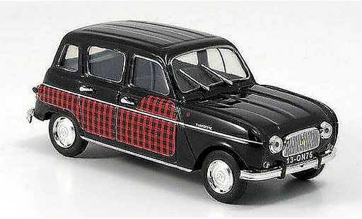 Renault 4 Parisienne 1/43 Vitesse zwart/rood modelauto