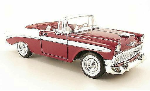 Chevrolet Bel Air Coupe 1/18 Yat Ming 1956 lila/wit modelauto