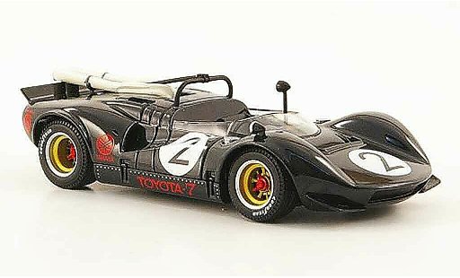 Toyota 7 GP 1968 1/43 Ebbro no.2 zwart japan modelauto