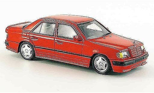 Mercedes 300 Base 1/43 Spark AMG rood 1987 modelauto