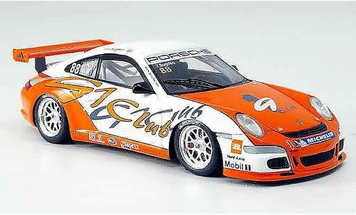 Porsche 911 GT3 CUP 1/43 Spark 2007 No.88 winnaar Asia modelauto