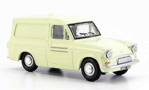 Ford Anglia Van 1/43 Oxford beige London Transport modelauto