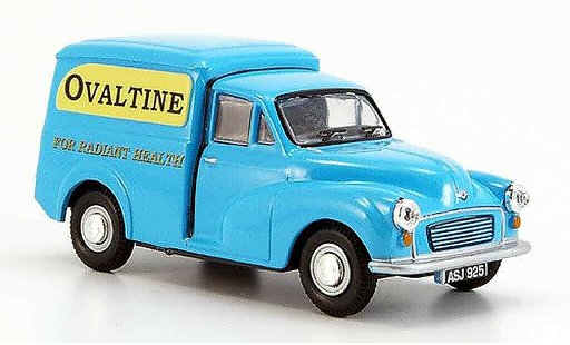Morris Minor Van 1/43 Oxford blauw Ovaltine modelauto