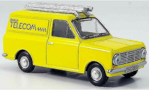 Bedford HA utilitaire 1/43 Oxford Van geel British Telecom bestelwagen modelauto
