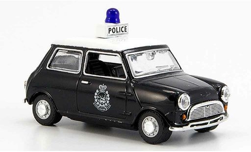 Austin Mini police 1/43 Oxford zwart wit Hong Kong Politie politie modelauto