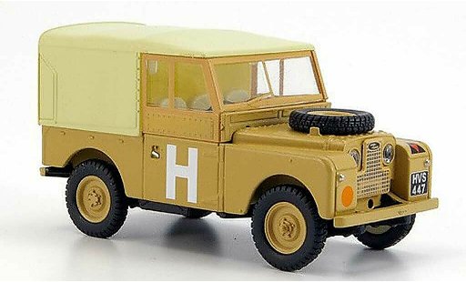Land Rover 88 Series I 1/43 Oxford 1 sandfarben Militar bestelwagen modelauto