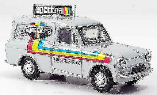 Ford Anglia Van 1/43 Oxford wit Spectra bestelwagen modelauto