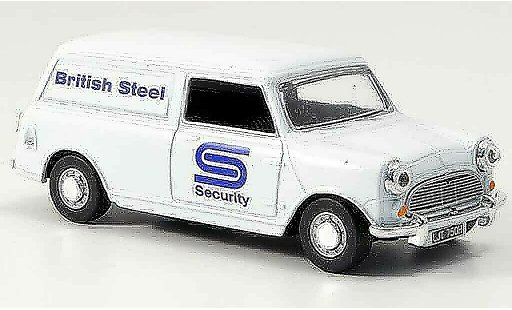 Austin Mini Van utilitaire 1/43 Oxford wit British Steel bestelwagen modelauto