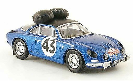 Alpine A110 1600 s 1/43 Trofeu 1600S No.43 Rally Monte Carlo 1968 Larrousse/Callewaert modelauto