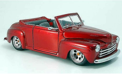 Ford Hot Rod 1948 1/18 Yat Ming cabriolet rot-met. open modelauto