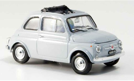 Fiat 500 F 1/43 Brumm grijs geoffnetes vouwdak 1965 modelauto