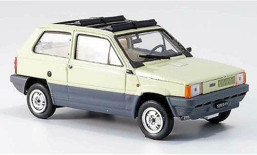 Fiat Panda 45 1/43 Brumm beige geoffnetes Doppelvouwdak 1981 modelauto
