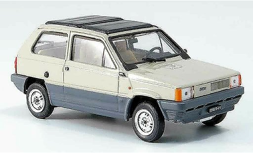 Fiat Panda 45 1/43 Brumm beige avec capote Doppelvouwdak 1981 modelauto