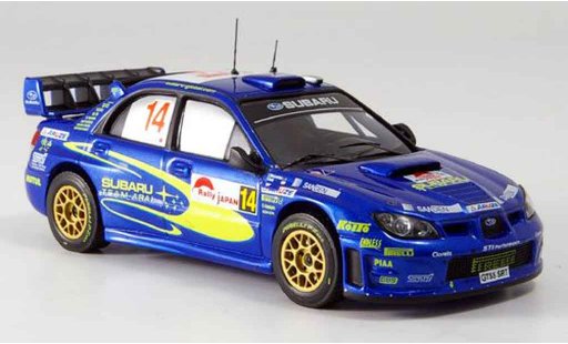 Subaru Impreza WRC 1/43 IXO no.14 arai sircombe rallye japan 2006 modelauto