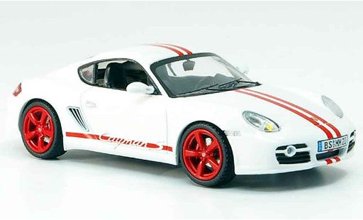 Porsche 718 S 1/43 Schuco wit rood modelauto