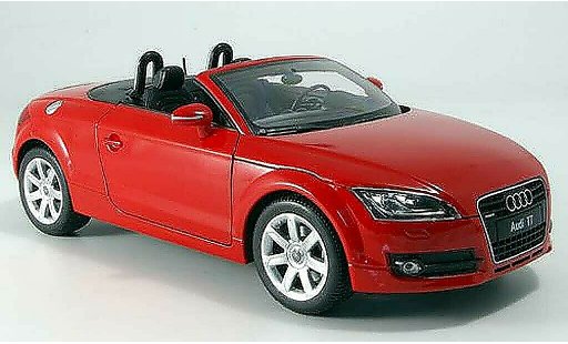 Audi TT roadster 1/18 Welly rood sans capote modelauto