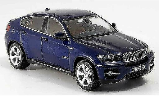 Bmw X6 xdrive 50i 1/43 Schuco E71 50 i blauw 2008 modelauto