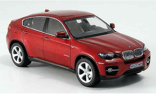 Bmw X6 xdrive 50i 1/43 Schuco E71 50 i rood 2008 modelauto