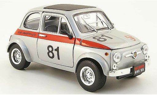 Fiat 500 Abarth 1/18 Mondo Motors 695ss grijs no.81 modelauto