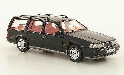 Volvo 960 Estate 1/43 Neo zwart 1996 modelauto