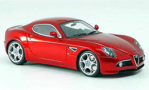 Alfa Romeo 8C competizione 1/43 Look Smart rood ausstellung frankfurt 2007 modelauto