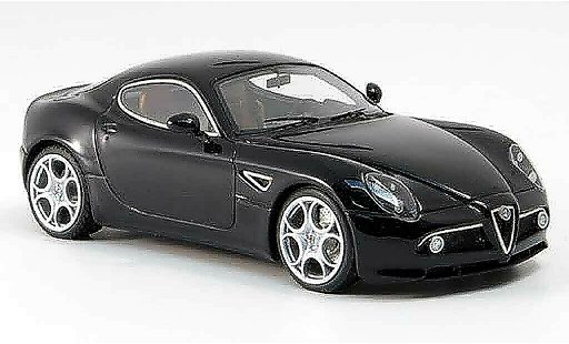Alfa Romeo 8C competizione 1/43 Look Smart zwart austellung frankfurt 2007 modelauto