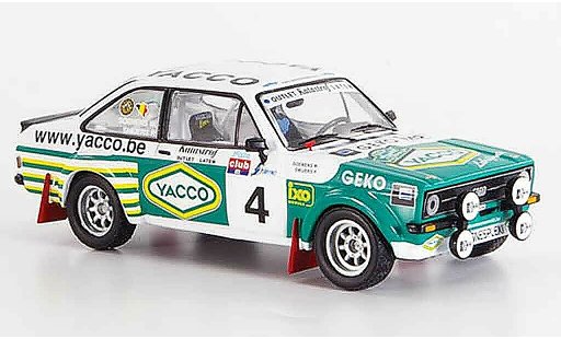 Ford Escort RS 1800 1/43 IXO No.4 Snijers Soenes winnaar SPA 2008 modelauto