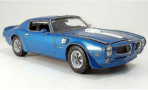 Pontiac Firebird 1972 1/18 Welly trans am blauw modelauto