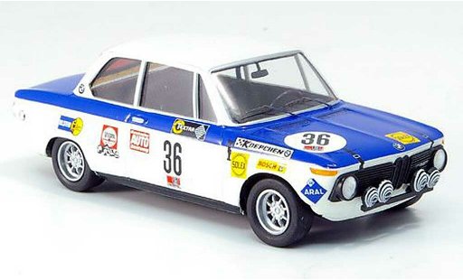 Bmw 2002 ti 1/43 Trofeu No.36 winnaar 24 Std. Nurburgring 1970 stuk/Schickentanz modelauto