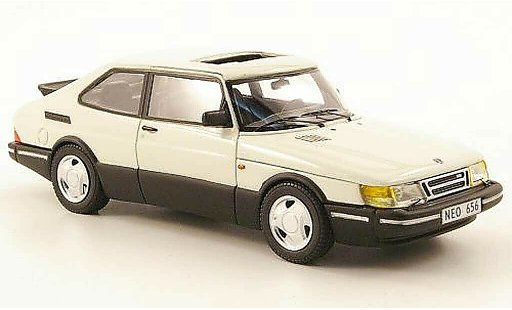 Saab 900 Turbo 1/43 Neo 16S aerien wit 1992 modelauto