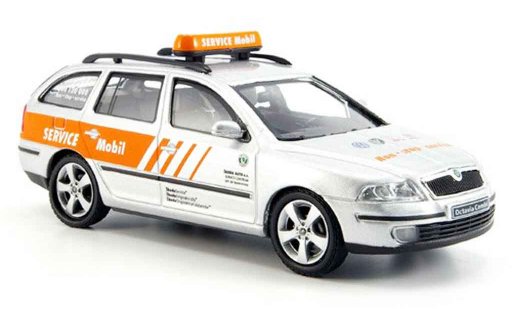 Skoda Octavia Combi 1/43 Abrex mobil service 2004 modelauto