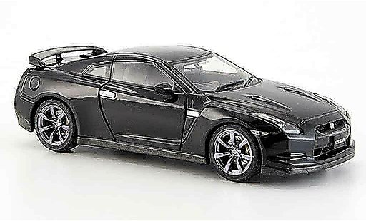 Nissan Skyline R35 1/43 Ebbro GT R zwart 2007 modelauto