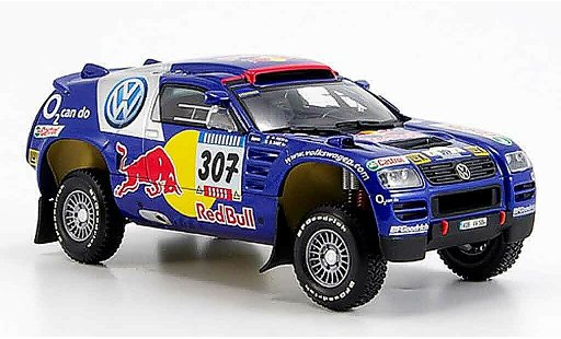 Volkswagen Touareg Dakar 1/43 Minichamps no.307 paris 2005 modelauto