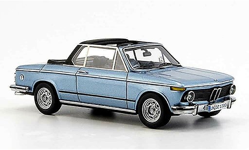 Bmw 2002 Cabriolet Baur 1/43 Neo Tii E 10 Cabrioblauw 1974 modelauto