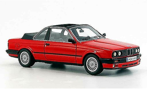 Bmw 325 Cabriolet 1/43 Neo E30 i (E 30) Baur rood 1986 modelauto