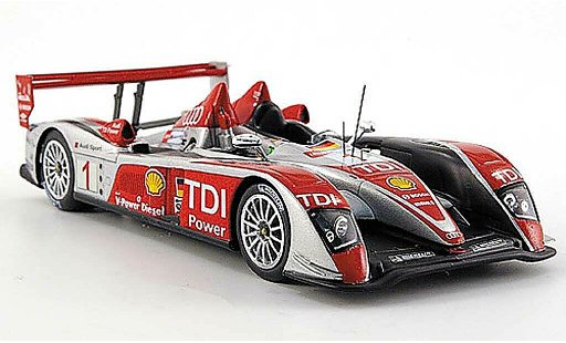 Audi R10 course 1/43 Spark 2008 TDI No.1Sport 24h Le Mans Biela/ Pirro/ Werner modelauto