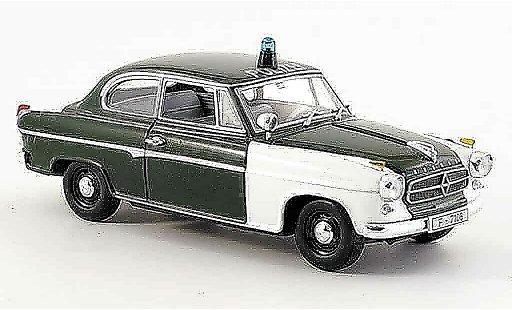 Borgward Isabella police 1/43 Minichamps politie Frankfurt 2turer 1959 modelauto
