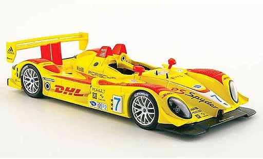 Porsche RS Spyder 1/43 Minichamps No.7 DHL winnaar 12h Sebring 2008 modelauto