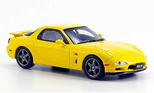 Mazda RX7 1997 1/43 Kyosho R geel modelauto