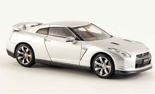 Nissan Skyline R35 1/43 Kyosho GTR grijs metallic 2008 modelauto