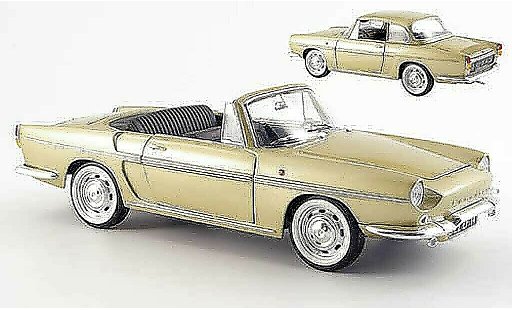 Renault Caravelle Base 1/18 Norev olijfgroenbruin 1958 modelauto