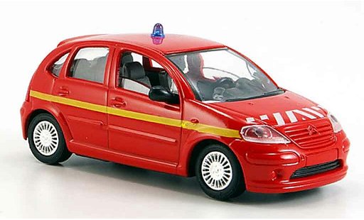 Citroen C3 pompiers 1/43 Solido pompier 2002 modelauto