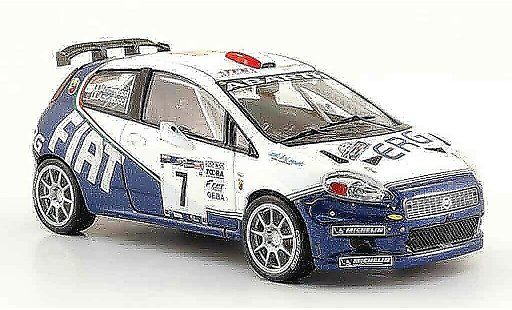 Fiat Punto Rally 1/43 IXO S 2000 No.7 winnaar Mille Miglia 2006 modelauto