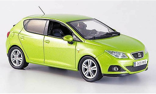 Seat Ibiza Base 1/43 J Collection -groen 5-portes 2008 modelauto