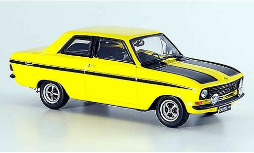 Opel Kadett B B 1/43 Schuco sport geel zwart modelauto