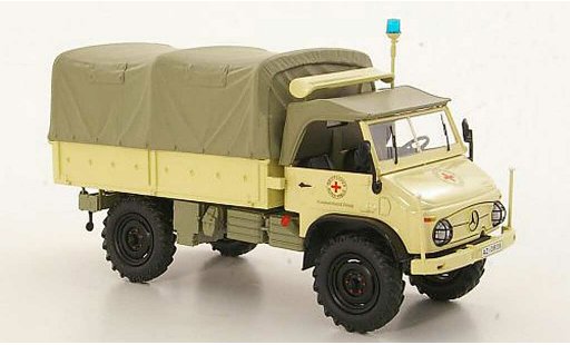 Mercedes Unimog 401-404 1/43 Schuco 404 S rotes Kreuz laadbak/Plane modelauto