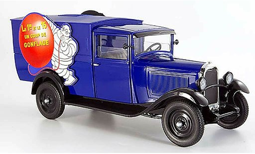 Citroen C4 1930 1/18 Solido lieferwagen michelin un coup de conflage modelauto
