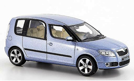 Skoda Roomster Base 1/43 Abrex grijs metallic blauw 2006 modelauto