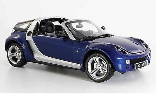 Smart Roadster Coupe 1/18 Kyosho blauw 2003 modelauto