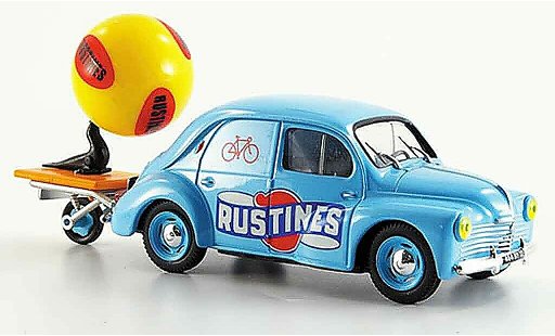 Renault 4CV Base 1/43 Eligor werbefahrzeug rustines 1951 modelauto